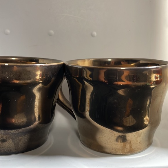 Starbucks Bronze Copper Metallic Coffee Cup Mug 12oz lot 2 - Picture 3 of 3